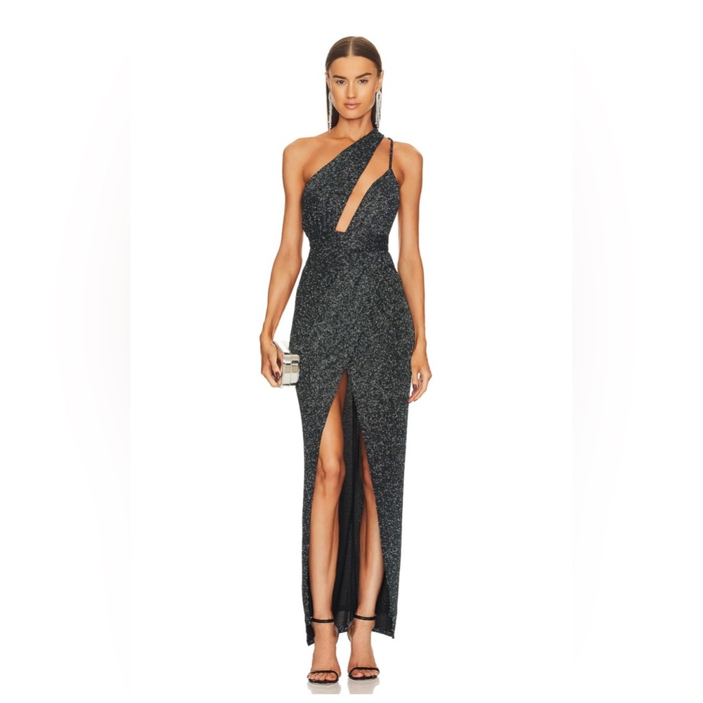 Worn Once- One-Shoulder Evening Dress